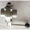 Sanitary Butterfly Valve(304/316L Tc Clamp/Weld/Thread/Male-Female Connection CNC Machine